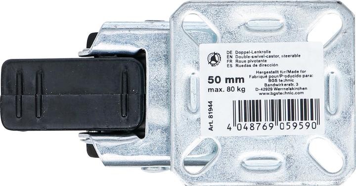 Produktbild BGS Doppel-Lenkrolle