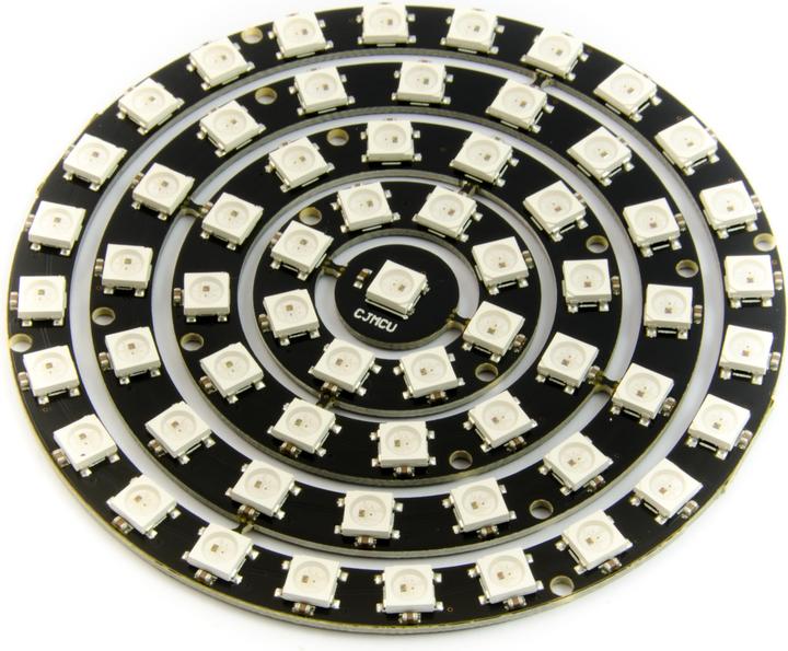 Purecrea Neopixel Ring Set mit 8/12/16/24 Ringen WS2812 RGB LED