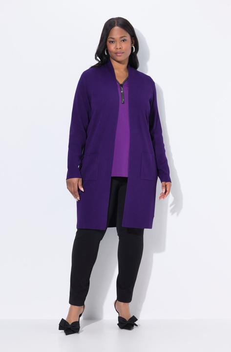 Produktbild Ulla Popken Strickjacke, lange, offene Form, weicher Feinstrick (50, 52)