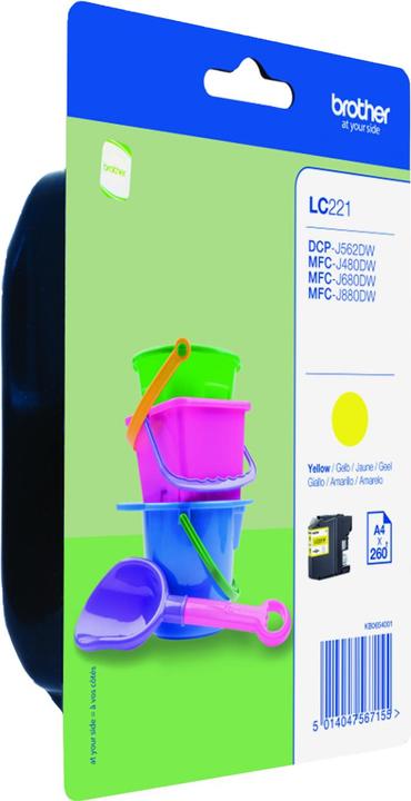 Produktbild Brother LC221Y - Gelb - Original - Blisterverpackung (Y)