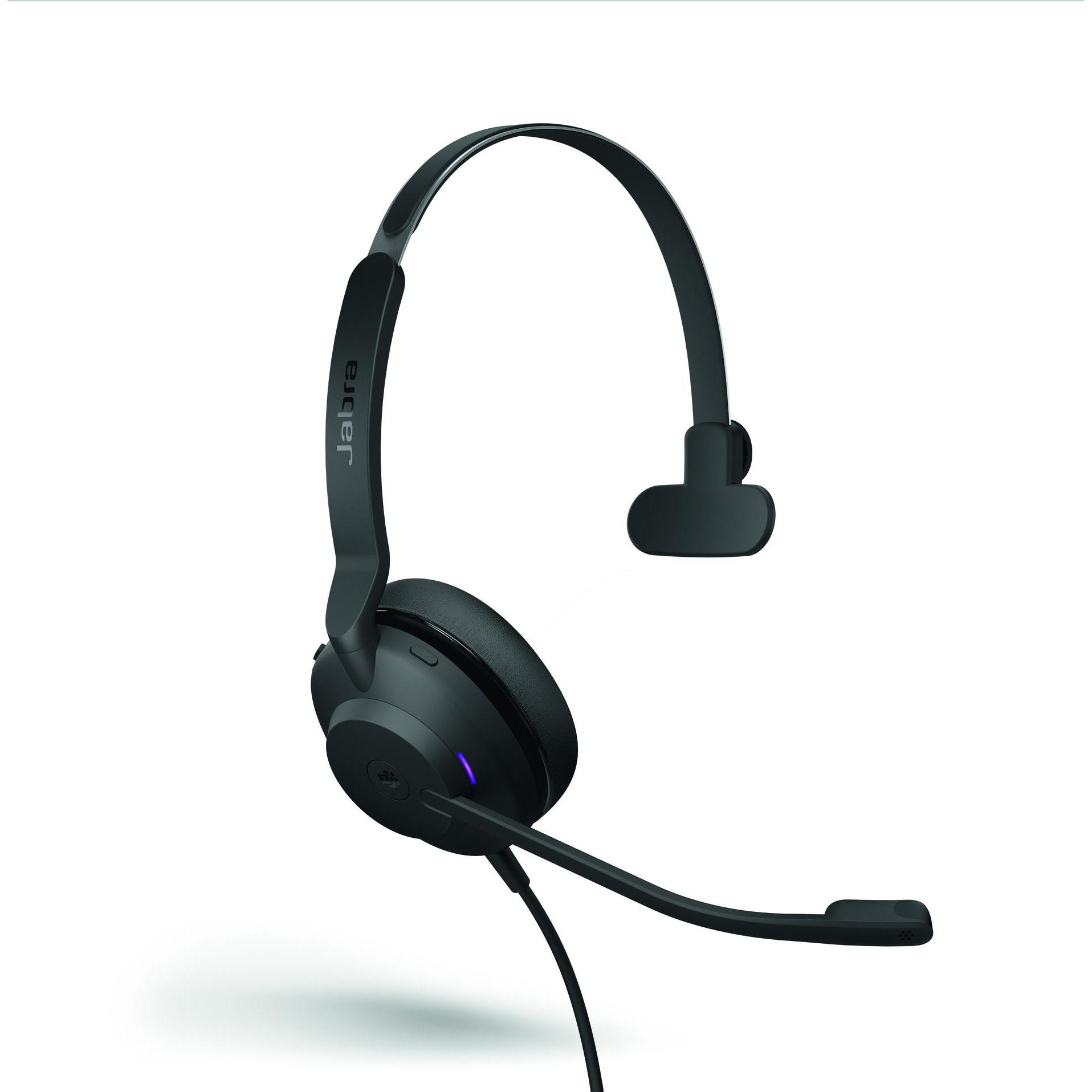 Jabra Evolve2 30 SE MS Mono NC (USB-A) (Cablato, USB-A), Cuffie da ufficio, Nero