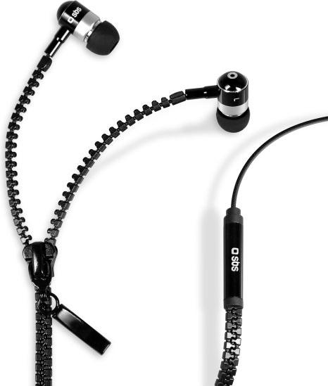 Actual product image SBS Earset wired stereo Zip, jack 3,5 mm with microphone and answer button (Cable)