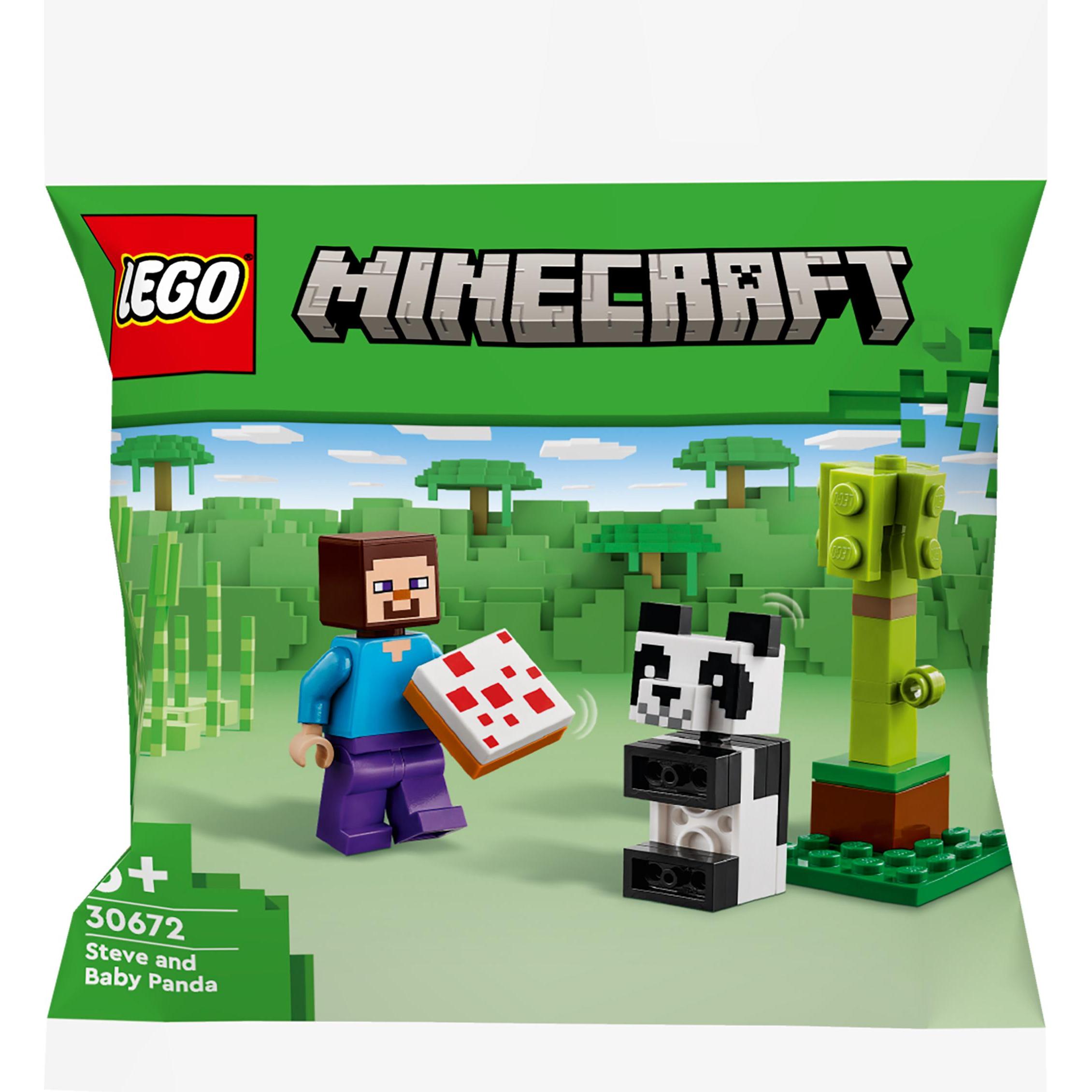 Minecraft Steve mit Baby-Panda (30672, LEGO Minecraft)