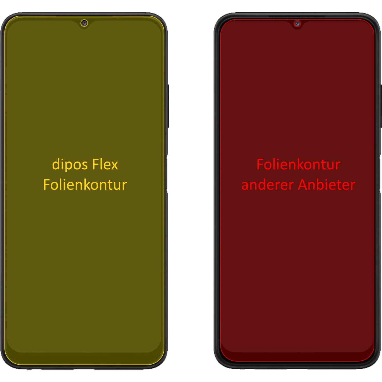 Thumbnail - Dipos Displayschutzfolie Full-Cover 3D (3 Stück, Samsung Galaxy A22 5G), Smartphone Schutzfolie, Transparent