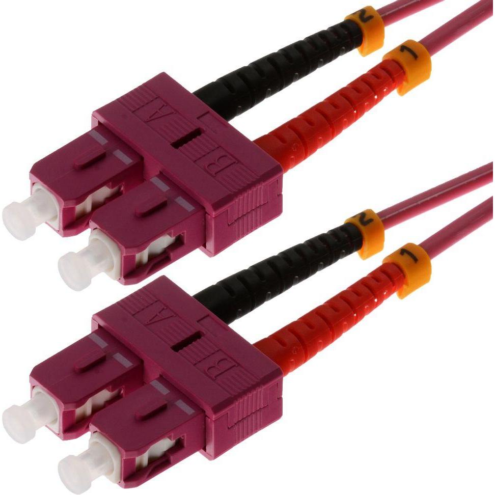 Helos Herweck LWL Patchkabel (2 m), Netzwerkkabel