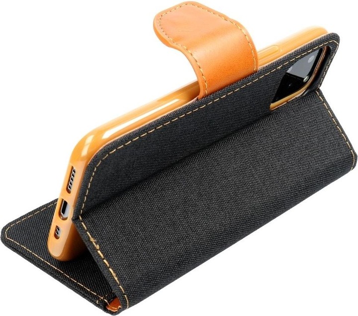 Produktbild König Design Handyhülle für Samsung Galaxy S6 Schutztasche Wallet Cover 360 Case Etui Schwarz (Samsung Galaxy S6)