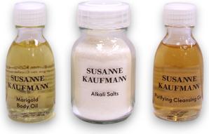 Susanne Kaufmann Home Spa Collection Set - Gel detergente purificante senza parabeni 30 Ml, Bo nutriente (Set per la cura del viso)