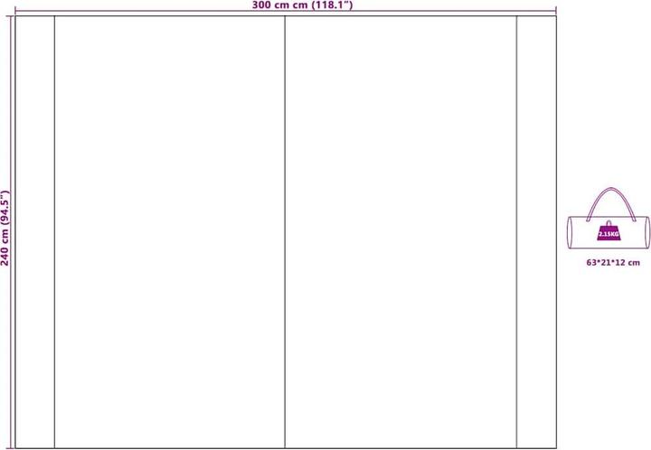 Produktbild vidaXL Campingausrüstung (Tarp, 2.50 kg)