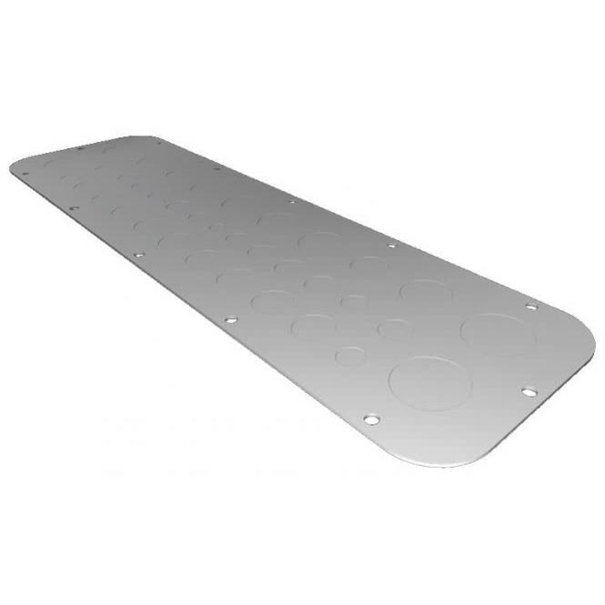 Rittal Metall-Flanschplatte AX metr. Vorprägung Gr. 4 534x149mm, Serverschrank Zubehör, Grau