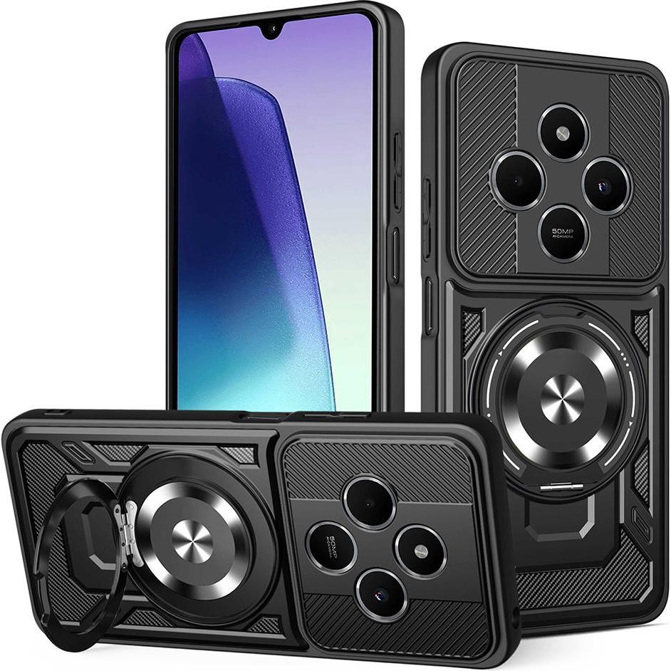 Techsuit Nero - Ruggedcam - Xiaomi Redmi 14C / Poco C75 - Black (Xiaomi Poco C75, Xiaomi Redmi 14C), Cover Smartphone,