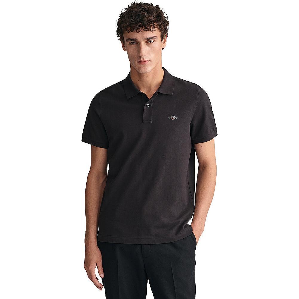 Thumbnail - GANT, Herren, Shirt, Poloshirt Regular Fit, Schwarz, (XXL)