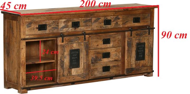 Image du produit Möbel-Eins Bristol (200 x 45 x 90 cm)