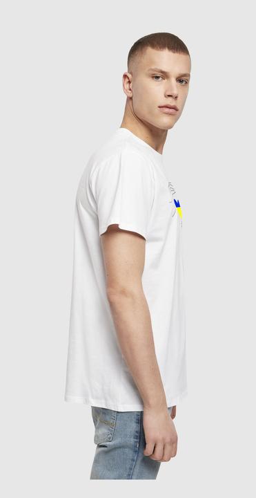 Produktbild Merchcode Peace - 2 Hand Heart White Basic T-Shirt - 113083 (XL)