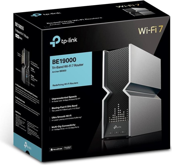 Immagine prodotto TP-Link Router Archer BE800 Wi-Fi 7 Tri-Band BE19000