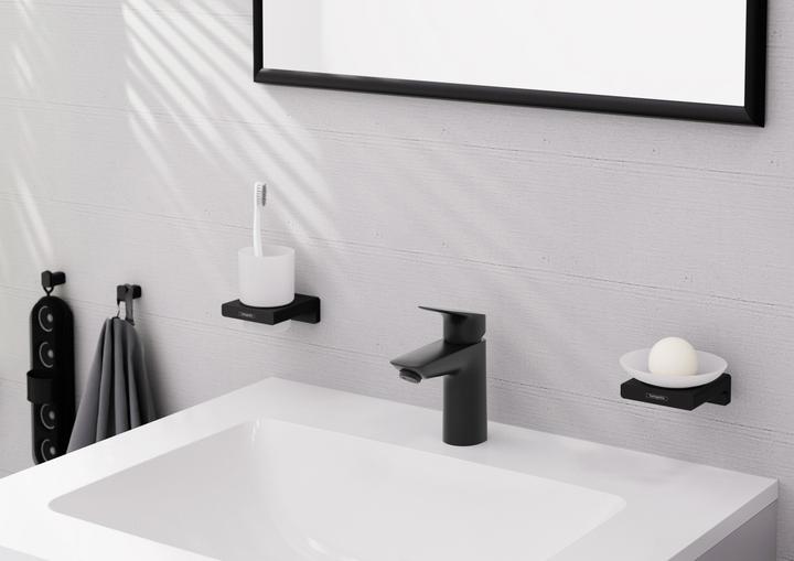 Image du produit hansgrohe HG Mitigeur monocommandé pour lavabo 100 LOGIS DN 15 m PushOpen AG noir mat