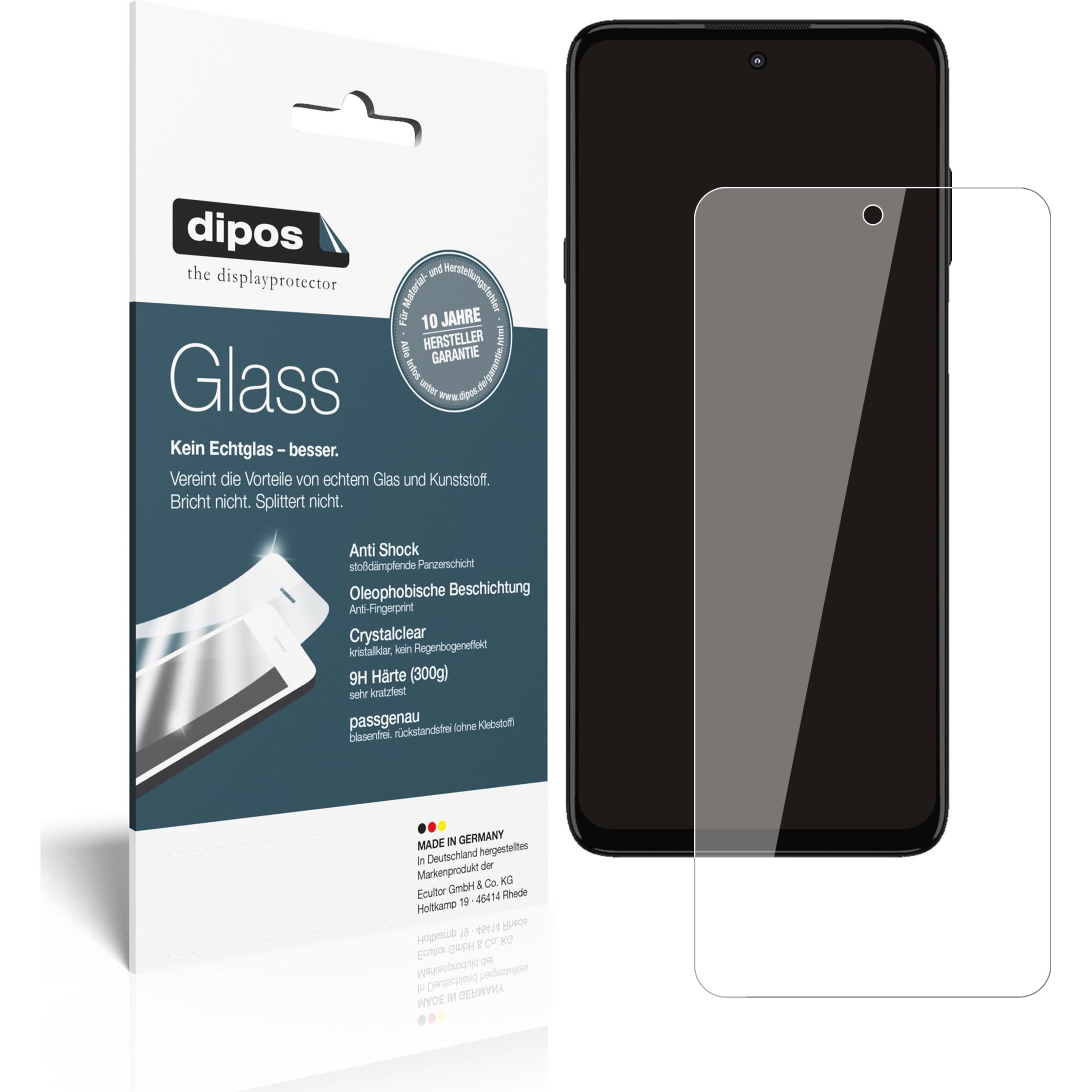 Dipos Displayschutz Anti-Shock (2 Stück, Motorola Edge 20), Smartphone Schutzfolie, Transparent