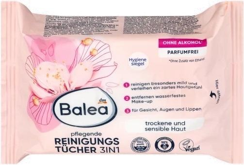 Produktbild dm Balea Reinigungstücher 3in1 (Reinigungstücher, Make-Up Entferner)