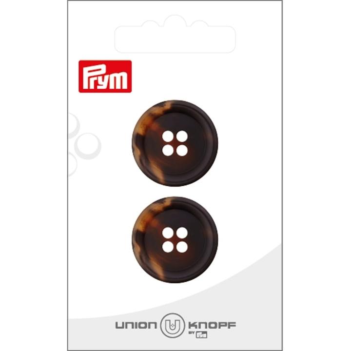 Produktbild Prym Knöpfe Polyester 23 mm, 2 Stück, Dunkelbraun