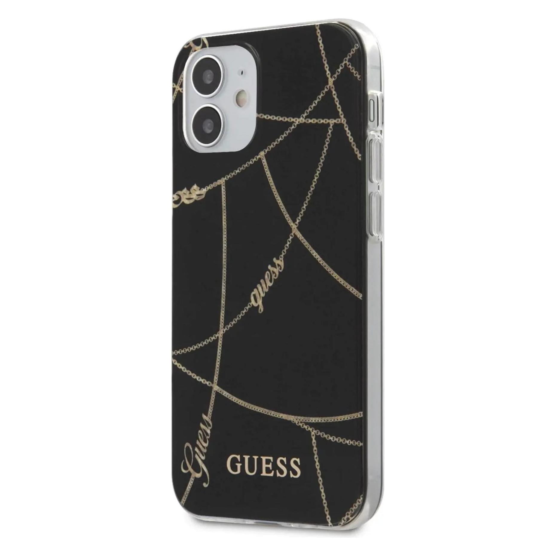 Guess Case (Apple IPhone 12 Mini), Smartphone Hülle, Schwarz