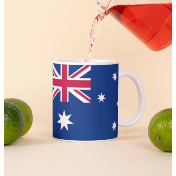 Tinisu, Tasse, Australien Tasse Flagge Pot Kaffeetasse National Becher Kaffee Coffee BÃ¼ro Tee (325 ml, 1 x)