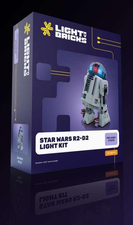 Actual product image Light my bricks LMB 2.0 LED light set for LEGO 75379 Star Wars R2-D2