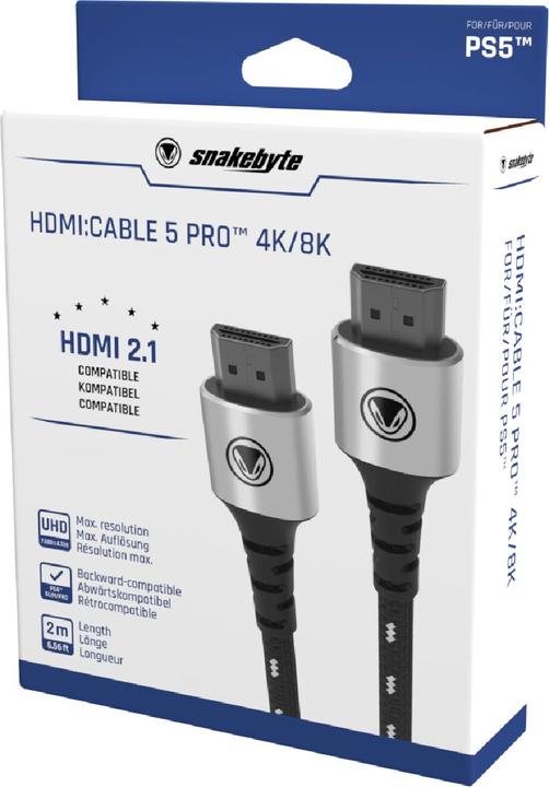 Produktbild EPE Snakebyte SB916137 HDMI-Kabel 2 m HDMI Typ A (Standard) Schwarz (2 m)