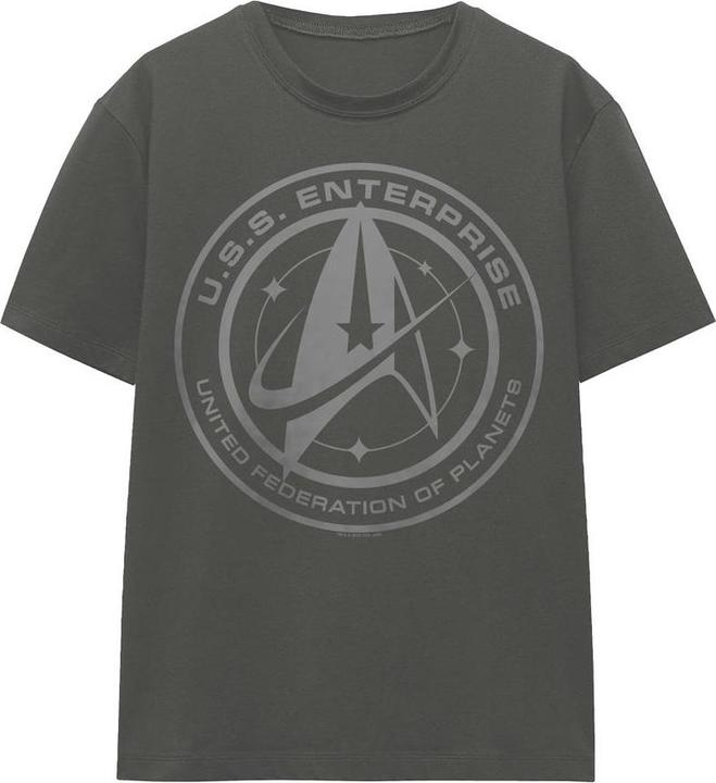 Actual product image Universal Textiles Unisex Adult Enterprise Crest T-Shirt (L)