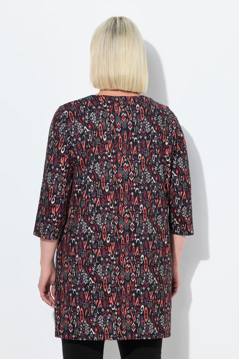Produktbild Ulla Popken Longshirt, A-Linie, V-Ausschnitt, 3/4-Arm (46, 48)
