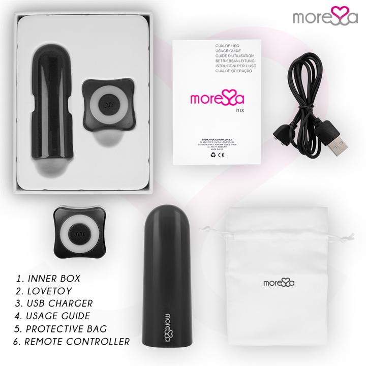 Actual product image Moressa Amoressa remote-controlled vibrator four different stimulation modes remote control
