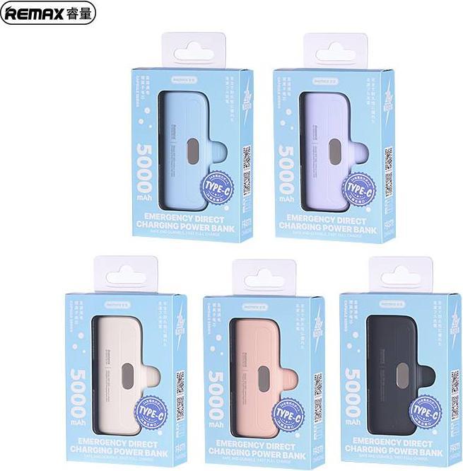 Produktbild Remax RPP-632 Capsule Series 2A Type-C Notfall Powerbank 5000mAh, Schwarz (5000 mAh)