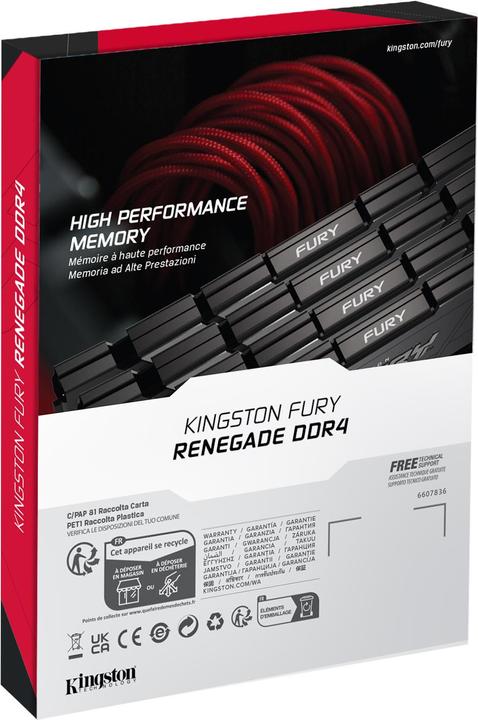Produktbild Kingston 16GBDDR4-4000MT/S CL19DIMM (2 x 8GB, 4000 MHz, DDR4-RAM, DIMM)