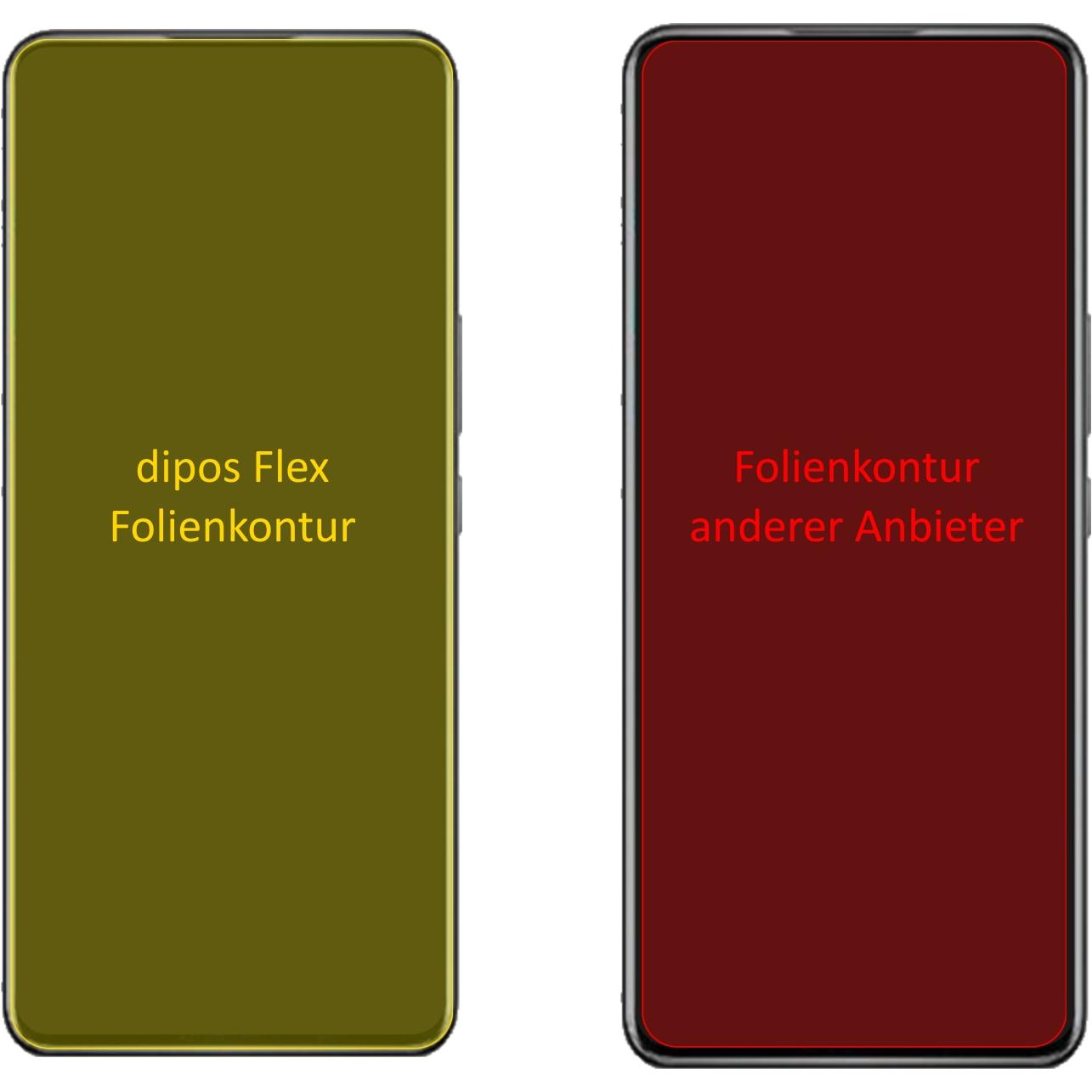 Thumbnail - Dipos Displayschutzfolie Full-Cover 3D (3 Stück, ZTE Axon 30), Smartphone Schutzfolie, Transparent