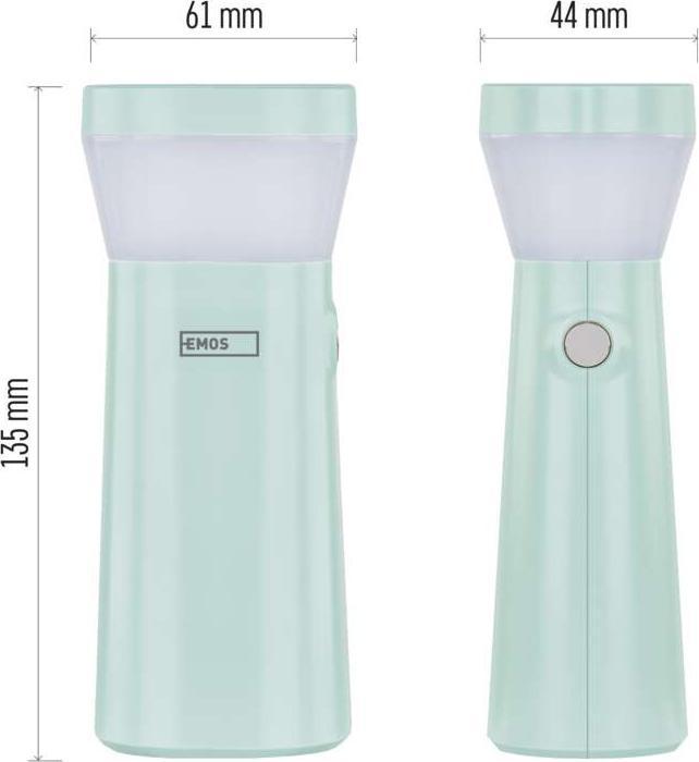 Actual product image Emos Wiederaufladbare LED-Taschenlampe, 80 lm, 800 mAh (4.30 cm, 80 lm)