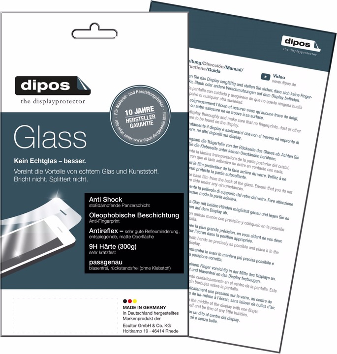 Produktbild Dipos Displayschutz Anti-Shock (2 Stück, Amazon Kindle Paperwhite (2021))