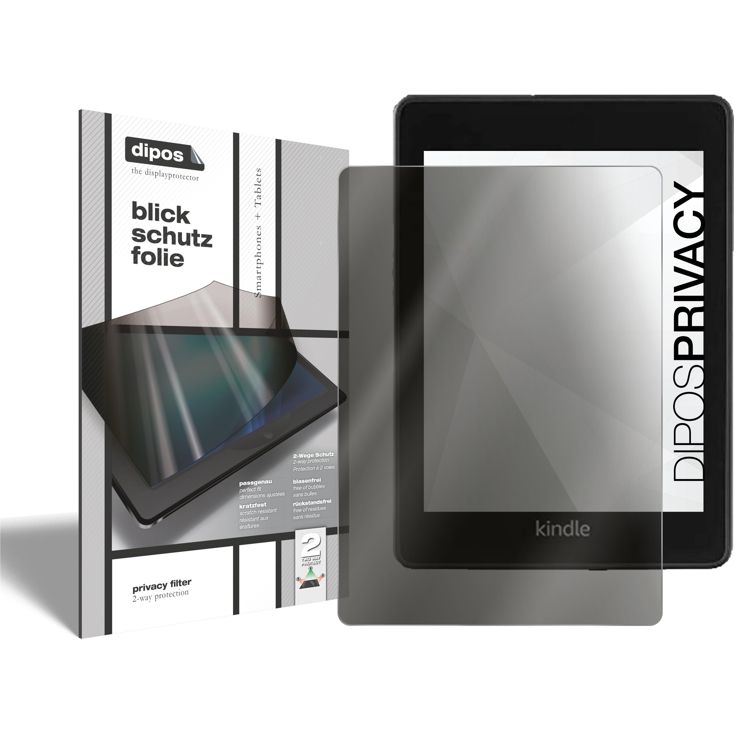 Dipos Blickschutzfolie 2-Way Anti-Shock (1 Stück, Amazon Kindle Paperwhite (2021)), Tablet Schutzfolie