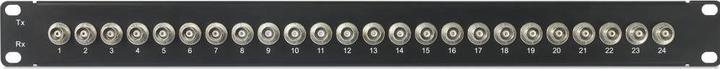 Actual product image Renkforce 24 Port BNC Patch Panel 19 U