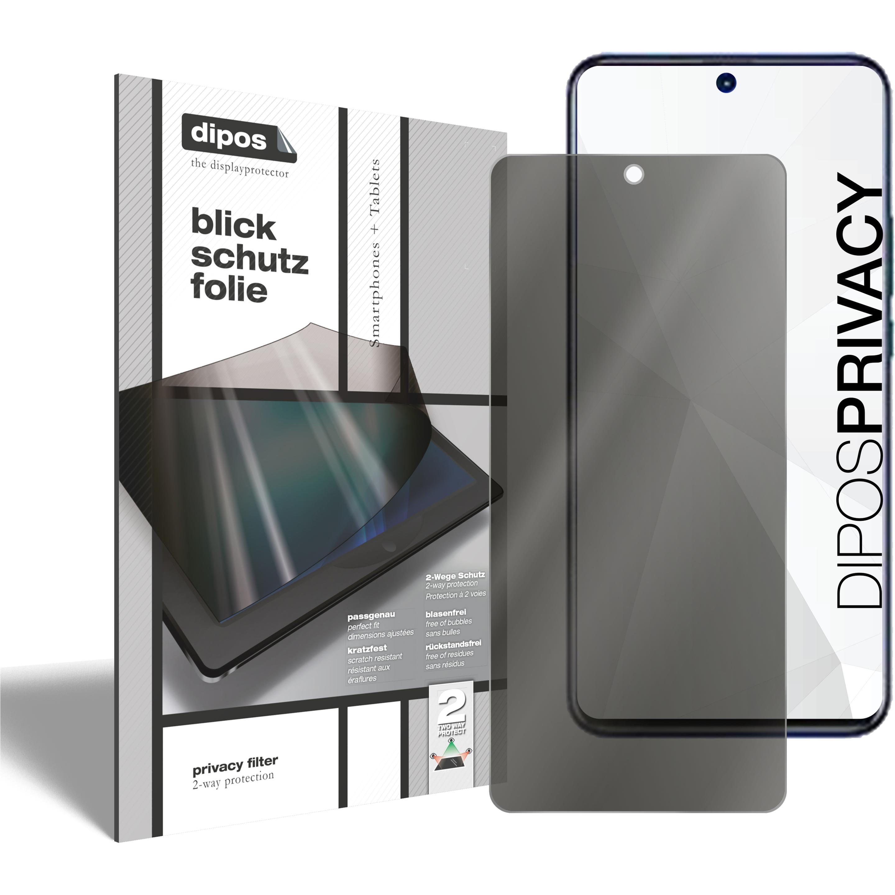Dipos Blickschutzfolie 2-Way Anti-Shock (1 Stück, Huawei Nova 9), Smartphone Schutzfolie, Transparent