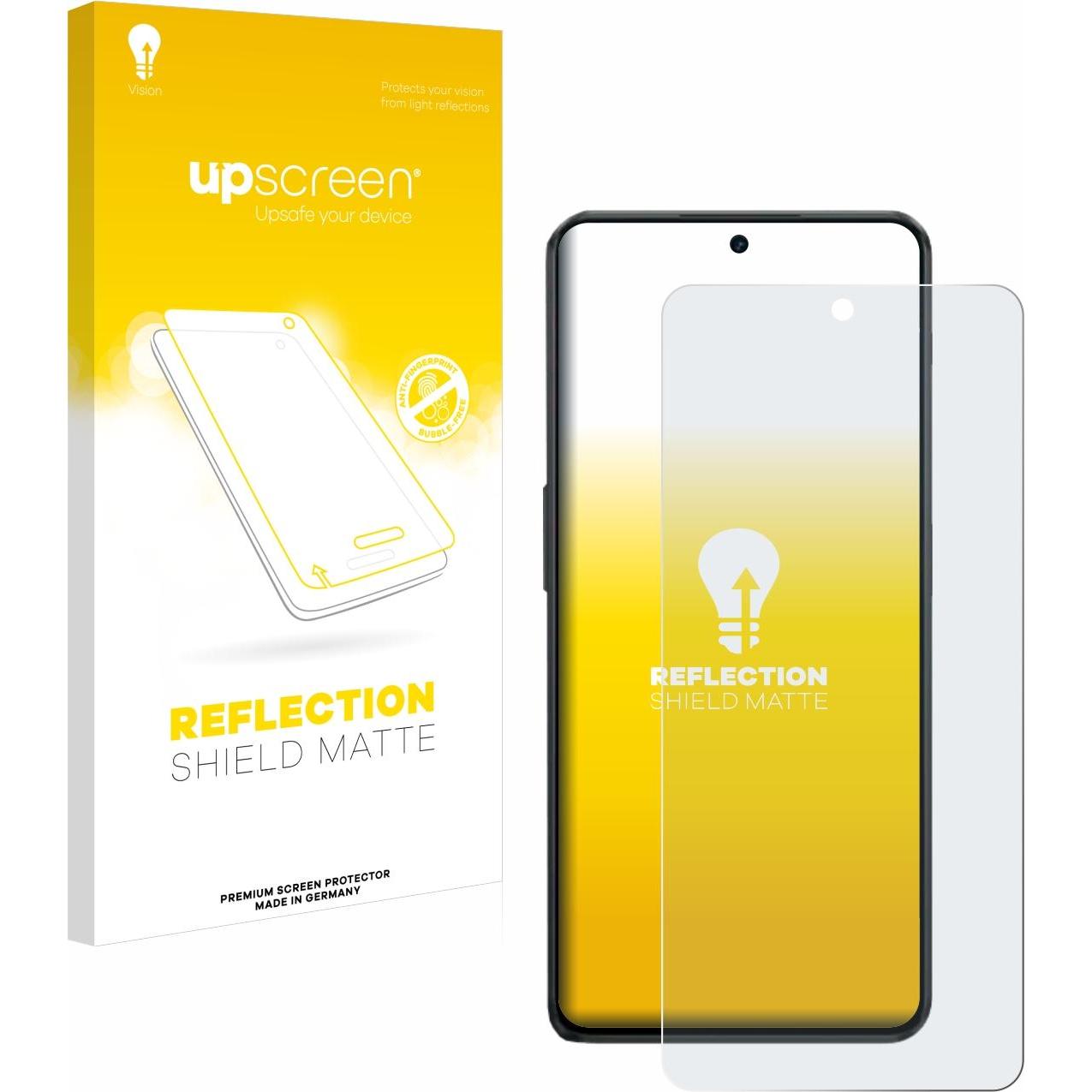 upscreen Reflection Shield Displayschutz Matt (1 Stück, Oppo Nord 3), Smartphone Schutzfolie, Grau