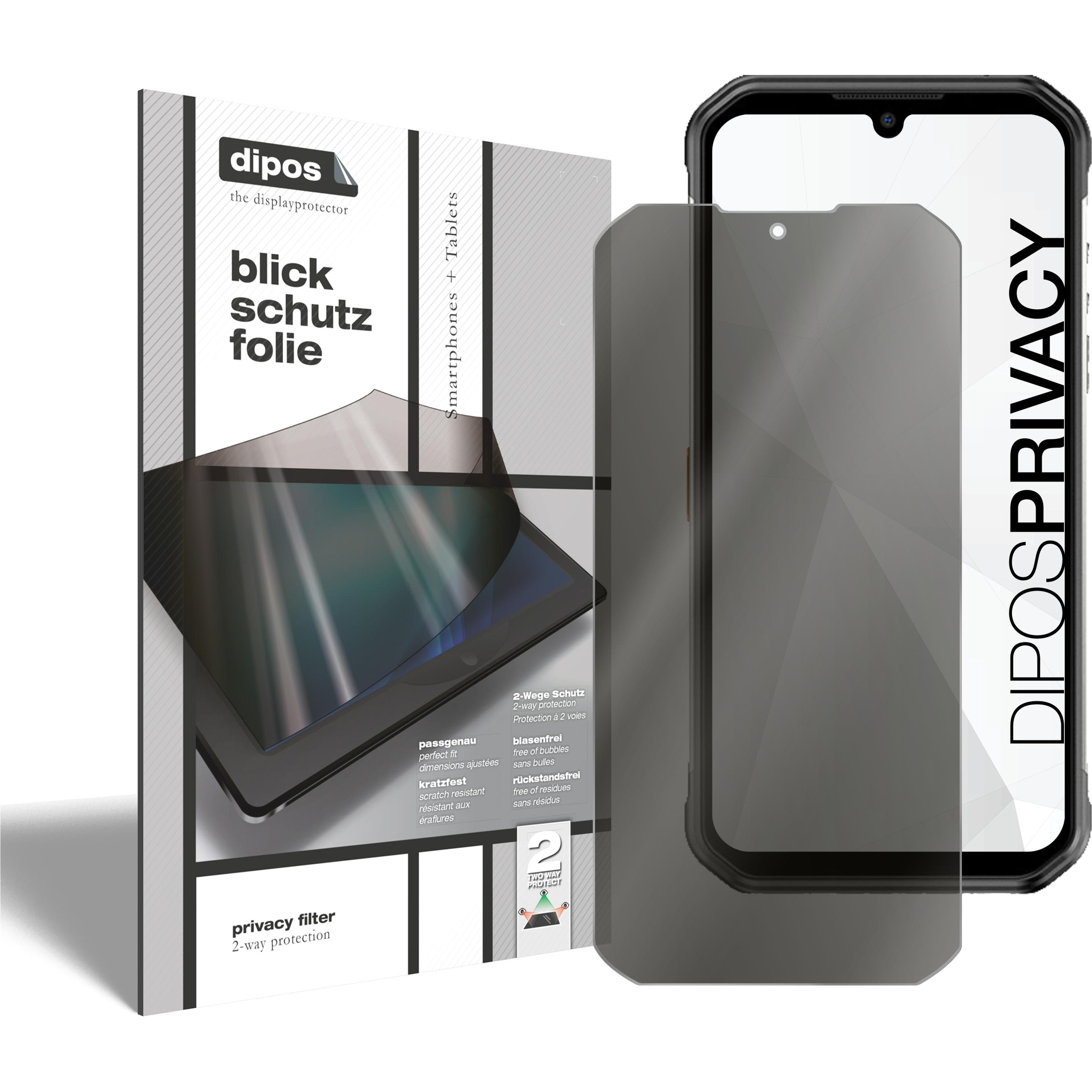 Thumbnail - Dipos Blickschutzfolie 2-Way Anti-Shock (2 Stück, Ulefone Armor 11T 5G), Smartphone Schutzfolie, Transparent