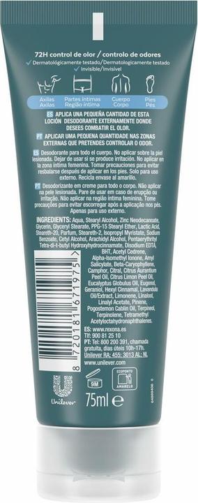 Produktbild Rexona OCEAN RUSH MEN Ganzkörper-Deocreme 75 ml (75 ml)