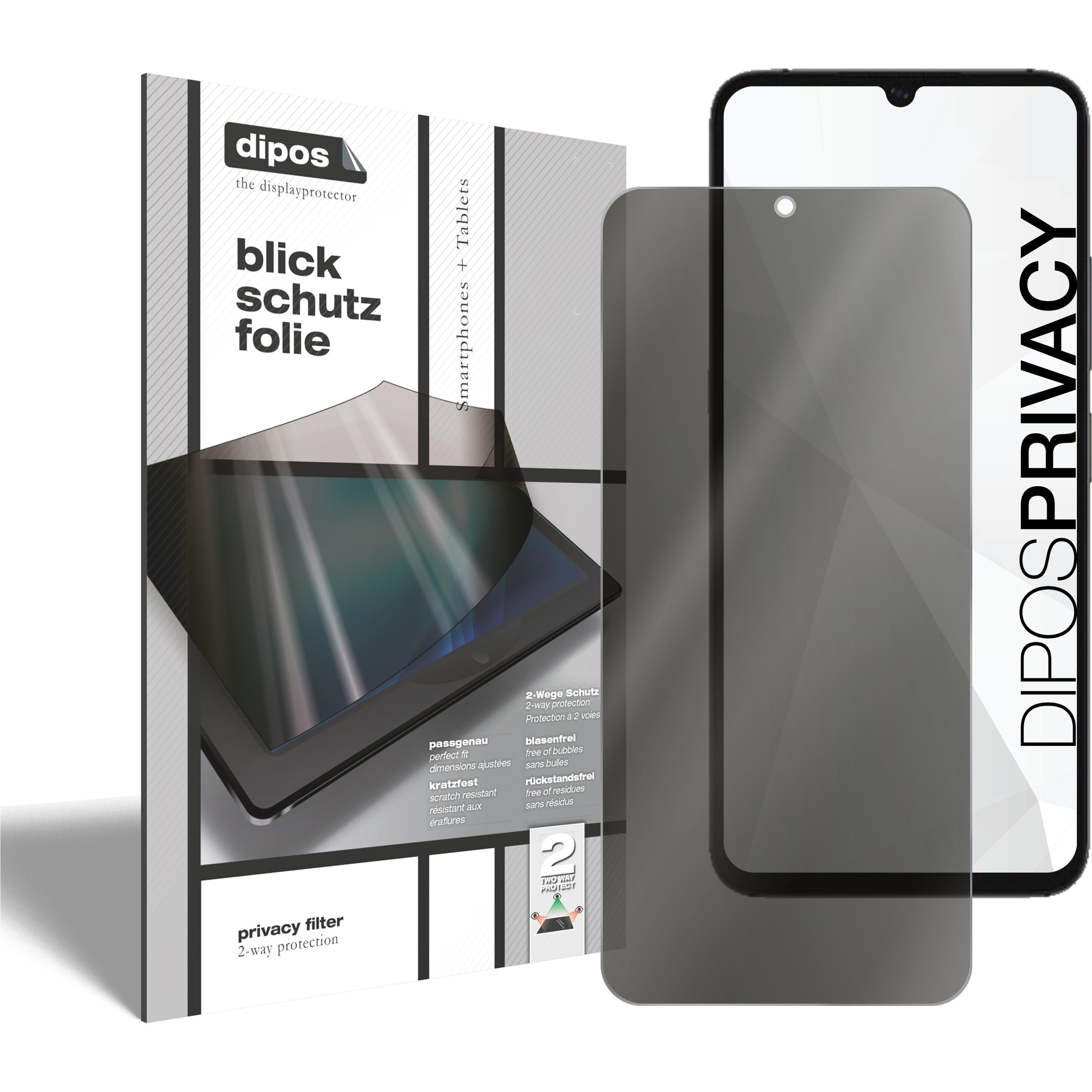 Dipos Blickschutzfolie 2-Way Anti-Shock (1 Stück, Umidigi A11 (2021)), Smartphone Schutzfolie, Transparent