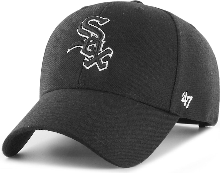 47 Brand MLB black Chicago White Sox MVP Snapback OSFA (One Size)