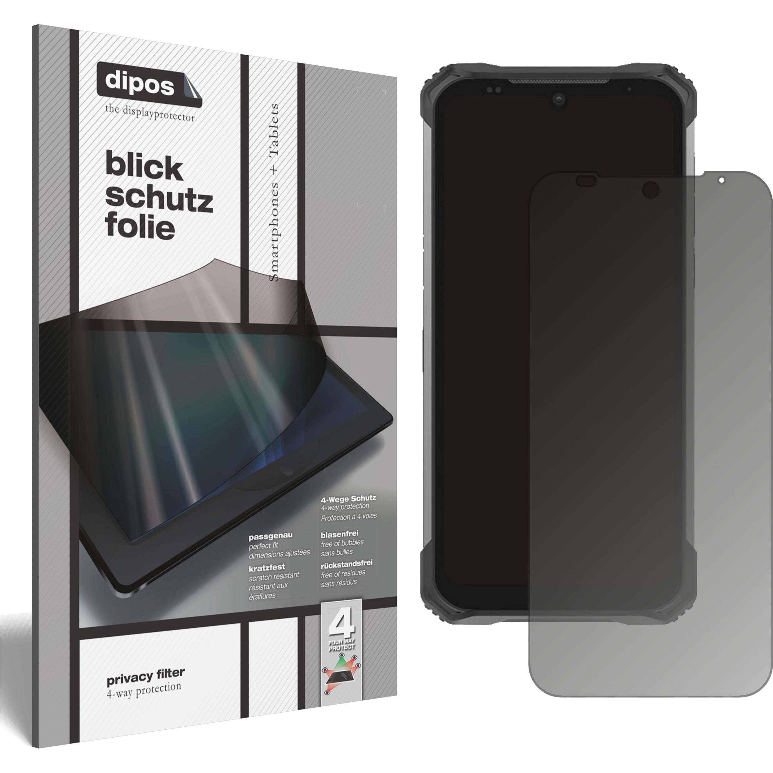 Dipos Blickschutzfolie 4-Way Privacy (1 Stück, Doogee S86 Pro), Smartphone Schutzfolie, Transparent
