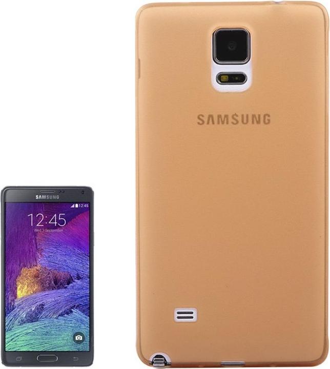 Produktbild König Design Schutzhülle Case Ultra Dünn 0,3mm für Handy Samsung Galaxy Note 4 SM N910 Orange (Samsung Galaxy Note 4)