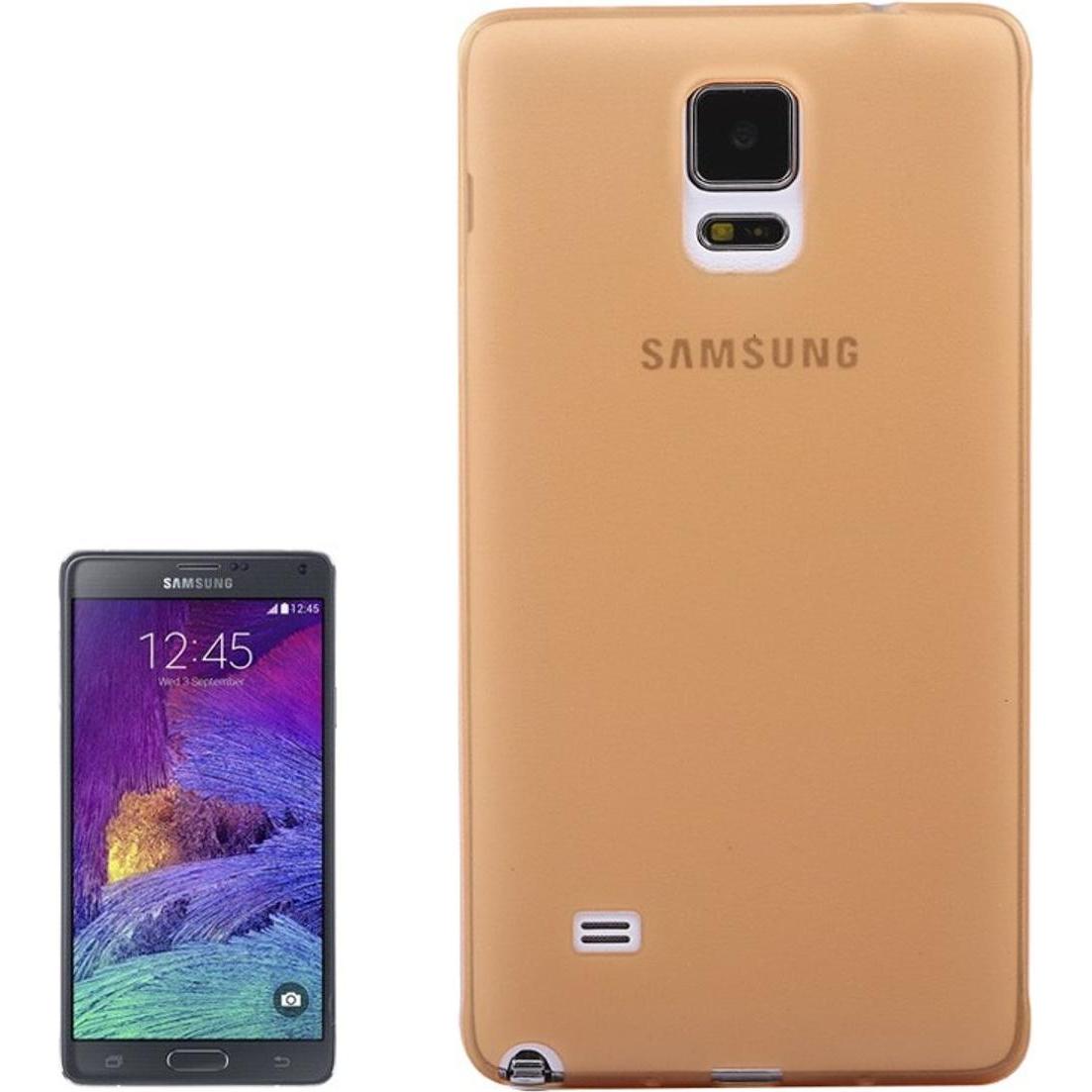 König Design Schutzhülle Case Ultra Dünn 0,3mm für Handy Samsung Galaxy Note 4 SM N910 Orange (Samsung Galaxy Note 4), S...