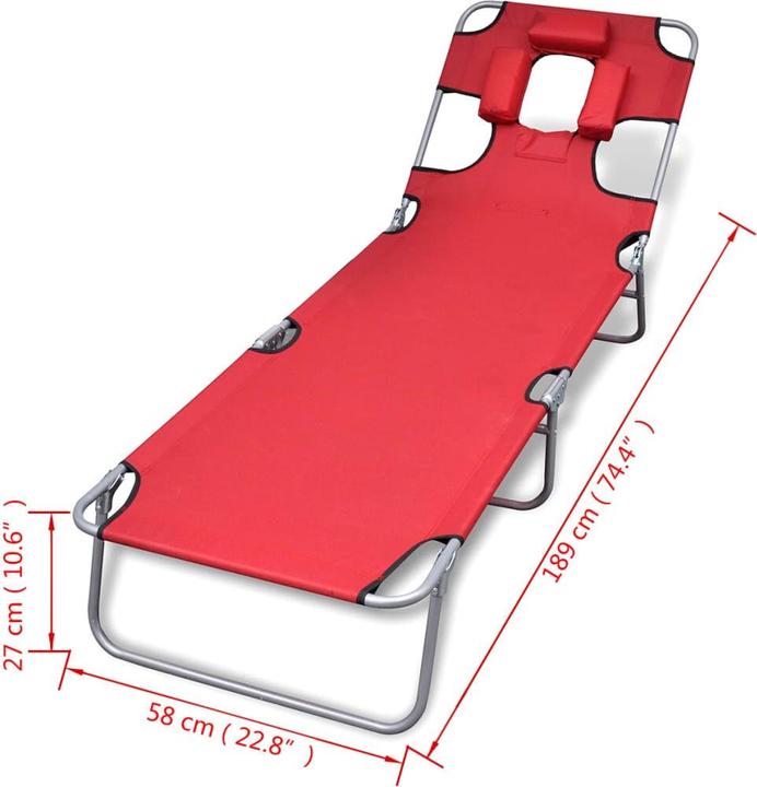 Immagine prodotto vidaXL Sonnenliege (189 cm)