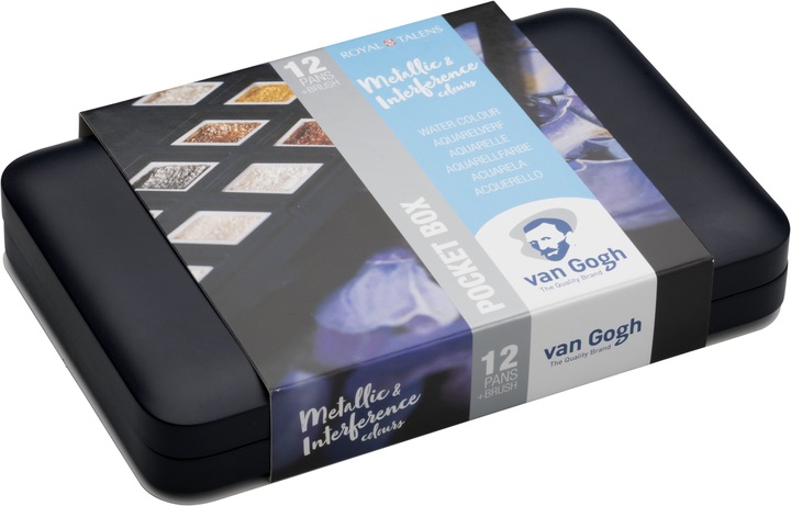 Image du produit Van Gogh Aquarell Pocketbox Metallic 12 (Multicolore)