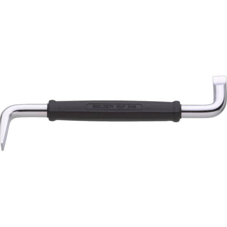 Bahco, Schraubenzieher, Doppelt abgewinkelter Winkelschraubendreher für Schlitz-Schrauben, 4 x 100 mm (Schlitz)