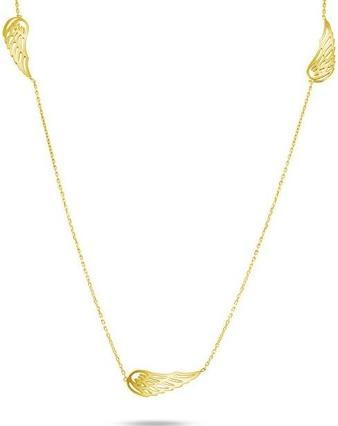 Actual product image Brilio Playful necklace made of yellow gold with angel wings NCL067AUY