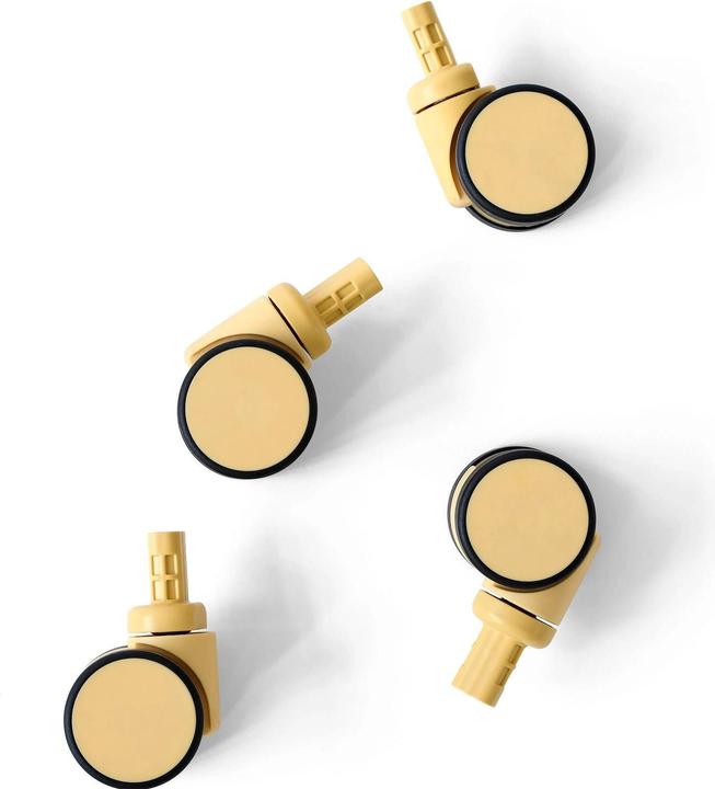 Modu Räder für Aufbewahrungsbox, Yellow, 4 Stück